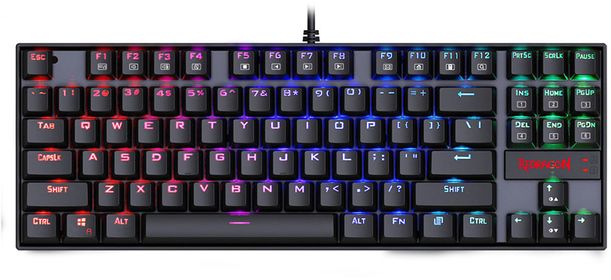 ريدراجون - كومارا K552 RGB سلكي TKL لوحة مفاتيح ميكانيكية للألعاب باللون الأزرق