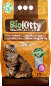 بيوكيتي فضلات القطط فائقة الجودة من البنتونيت 10 لتر