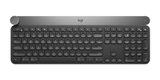 لوجيتك لوحة مفاتيح كرافت المتقدمة مع قرص إدخال إبداعي - رمادي