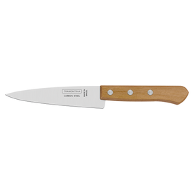 ترامونتينا  22950/005 مقاس 12.7 سم سكين مطبخ بشفرة من الفولاذ الكربوني ومقبض خشبي