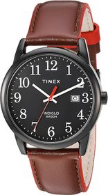 ساعة تايمكس ايزي ريدر 38 ملم بسوار جلدي بني للرجال - TW2R62300