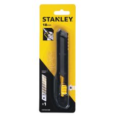 سكين قفل بلاستيك من ستانلي أسود + أصفر