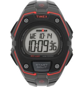 ساعة تيميكس ايرونمان كلاسيك رقمية سوداء وحمراء للرجال - TW5M46000