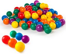 انتكس كرات المرح - 100 كرة بلاستيكية متعددة الألوان