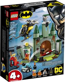 ليجو دي سي باتمان 4+ باتمان والجوكر إيسكيب، ألعاب للأولاد والبنات من سن 4 سنوات مع طائرة هليكوبتر قابلة للبناء